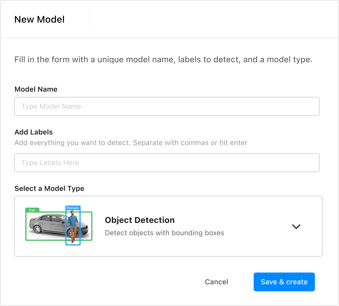 Matroid new model design.
